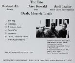 Tsahar Assif / Peter Kowald & Rashied Ali - Deals Ideas & Ideals