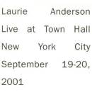 Anderson Laurie - Live In New York