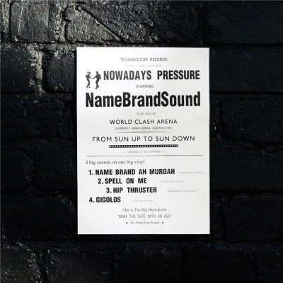 Name Brand Sound - Nowadays Pressure Ep