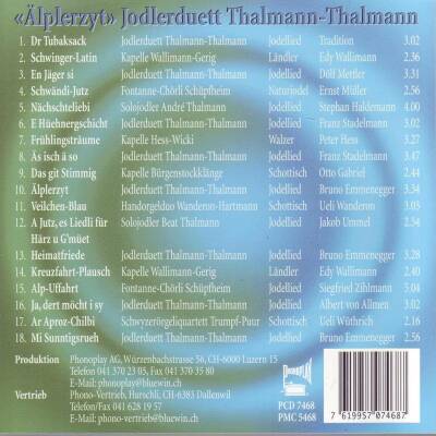 Jodlerduett Thalmann-Thalmann - aelplerzyt