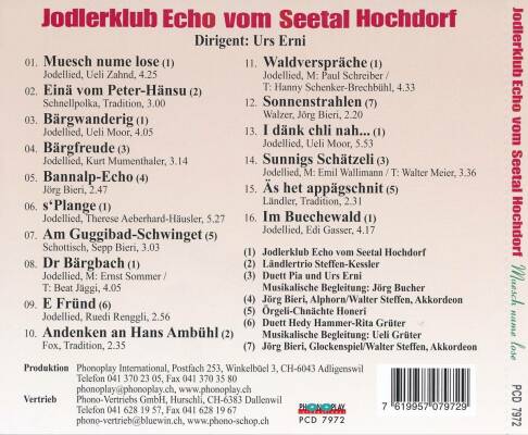 Jodlerklub Echo vom Seetal Hochdorf - Muesch Nume Lose