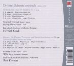 Schostakowitsch Dmitri - Sinfonie Nr. 1 / Konzert Op.35 (Kegel H. / Kleinert R. / Rsol / Rsb)