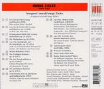 Eisler Hanns - Lieder (Arnold Irmgard)