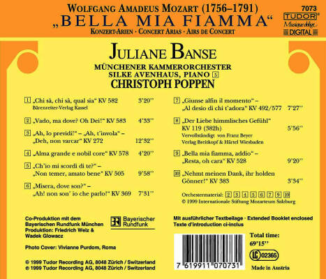 Mozart Wolfgang Amadeus - Bella Mia Fiamma. Konzertarien (Banse Juliane / u.a.)