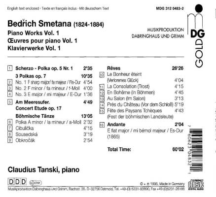 Smetana Bedrich - Piano Works: Vol.1 (Claudius Tanski (Piano))