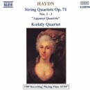 Haydn Joseph - Streichquart.op.71,1-3 (Kodaly Quartet)