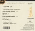 Ireland John - The complete music for violin and piano (Barritt Paul / Edwards Catherine)