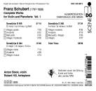 Schubert Franz - Complete Works For VIolin & Piano: Vol.1 (Anton Steck (Violine) - Robert Hill (Pianoforte))
