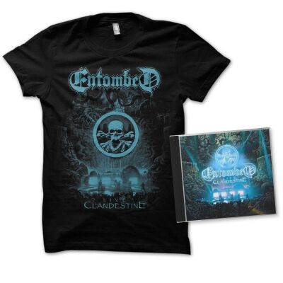 Entombed - Clandestine: Live CD & Shirt S (CD & T-Shirt / CD & T-Shirt)