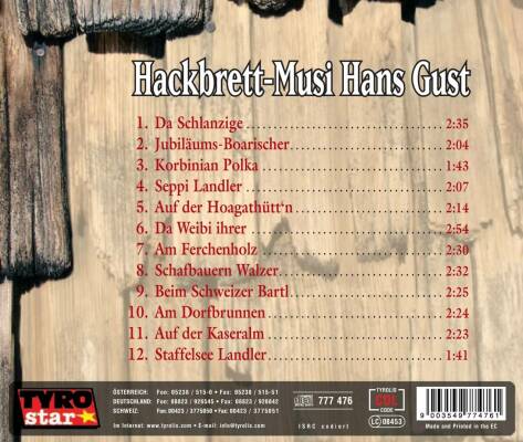 Gust Hans Hackbrett / Musi - A Zünftige Hackbrett-Musi