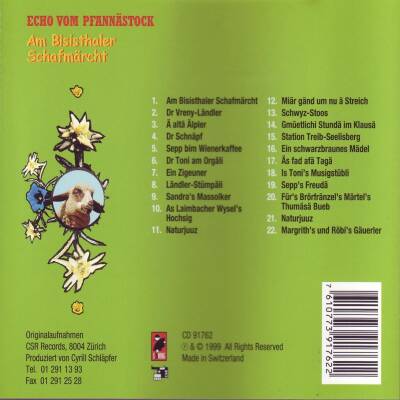 Echo vom Pfannästock - Am Bisisthaler Schafmaercht