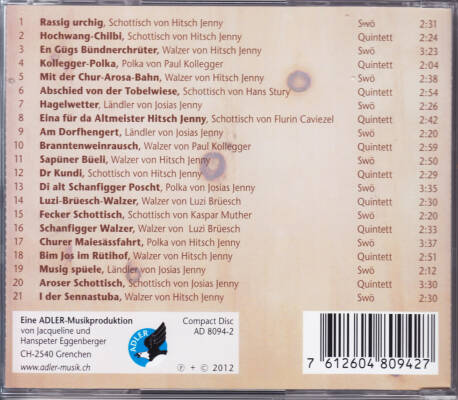 Ländlerquintett & Schwyzerörgeliquartett Schanfigger - Rassig Urchig Us Em Schanfigg