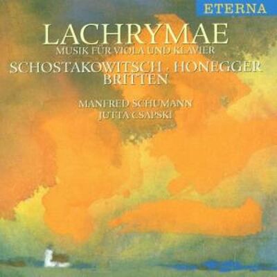 Schumann Manfred / Czapski Jutta - Lachrymae: Musik Für Viala und Klavier