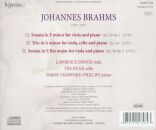 Brahms Johannes (1833-1897) - Viola Sonatas: Trio In A Minor (Lawrence Power (Viola) - Tim Hugh (Cello))