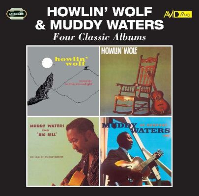 WATERS,MUDDY & HOWLIN´ WOLF - Four Classic Albums (Moanin´ In The Moonlight/Howling Wolf/Sings Big Bill Broonzy/At)