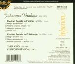 Brahms Johannes - Two Clarinet Sonatas (THEA KING, CLIFFORD BENSON)