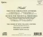 Händel Georg Friedrich - Fireworks Music & Coronation Anthems (KingS Consort, The / King Robert)