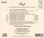 Liszt Franz - A La Chapelle Sixtine (Howard Leslie)