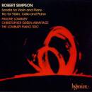 Simpson Robert (1921-1997) - Sonata For Violin And Piano (The Lowbury Piano Trio)