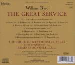 Byrd William (1539/40-1623) - "Great Service", The (Choir Of Westminster Abbey / James ODonnell (Dir))