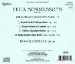 Mendelssohn Bartholdy Felix - The Complete Solo Piano Music - 1 (Shelley Howard)