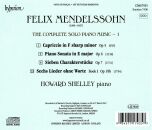Mendelssohn Felix (1809-1847) - Complete Solo Piano Music: 1, The (Howard Shelley (Piano))