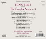 Liszt Franz - Complete Songs: 3, The (Gerald Finley (Bariton) - Julius Drake (piano))