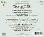Tallis Thomas (C1505-1585) - Lamentations (The Cardinalls Musick - Andrew Carwood (Dir))