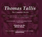 Tallis Thomas (C1505-1585) - Complete Works, The...
