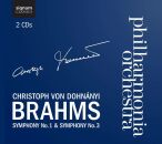 Brahms Johannes - Symphony No. 1 & No. 3...