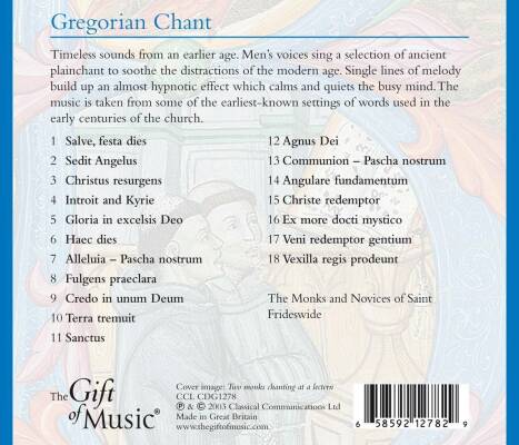 The Monks and Novices of Saint Frideswide - Gregorian Chant (Diverse Komponisten)
