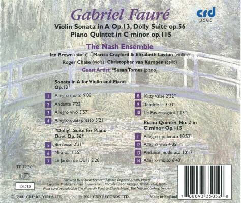 Faure - Violin Sonata In A Op.13 Ua (The Nash Ensemble)