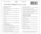 Damrosch / Tours / Spross /  - Leonard Warren (Warren Leonard /  / 1911-1960 - Vol.2: Songs)
