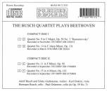 Beethoven Ludwig van - The Bush Quartet Plays Beethoven (Busch Quartet)
