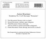 Bruckner Anton - Symphony No.4 In E Flat Major "Romantic" (Knappertsbusch Hans / BPH)