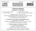 Brahms Johannes (1833-1897) - Wilhelm Furtwängler Dirigiert Johannes Brahms (Wiener Philharmoniker - Wilhelm Furtwängler (Dir))