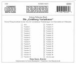 Bach Johann Sebastian - Die "Goldberg-Variationen" (Hans Kann (Piano))