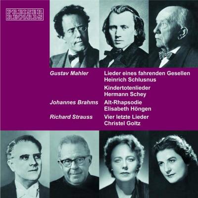 Mahler Gustav / Brahms Johannes / Strauss Richard - Lieder (Heinrich Schlusnus (Bariton) U.a.)