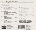 Maggini Ermano (1931-1991) - Kammermusik (Trio Zemlinsky)