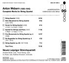 Webern Anton - Complete Works For String Quartet: Piano Quintet (Leipziger Streichquartett)