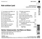 Berliner Vokalensemble "Carl Maria Von Weber" - Kein Schöner Land
