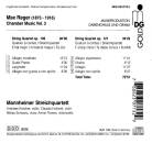 Reger Max - Chamber Music - Vol. 3 (Mannheimer Streichquartett)