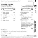 Reger Max - Complete Piano Trios (Trio Parnassus / Caussé Gérard)