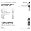 Schönberg Arnold - String Quartets No. 2 & 4 (Leipziger Streichquartett)