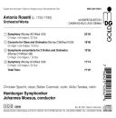 Rosetti, Antonio - Orchestral Works Vol. 1 (Hamburger Symphoniker)