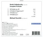 Kabalevsky Dmitri (1904-1987) - Sämtliche Préludes (Michael Korstick (Piano))