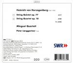 Herzogenberg Heinrich Von (1843-1900) - String Quartet Op.18 (Minguet Quartett (Peter Langgartner (2. Viola)))