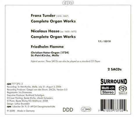Tunder - N. Hasse - Complete Organ Works (Friedhelm Flamme (Orgel)
