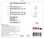 Korngold Erich Wolfgang (1897-1957) - String Quartets (Henri Sigfridsson (Piano) - Aron Quartett)