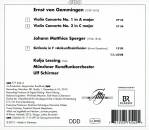 GEMMINGEN Ernst von - Violin Concertos 1 & 2 (Lessing Kolja)